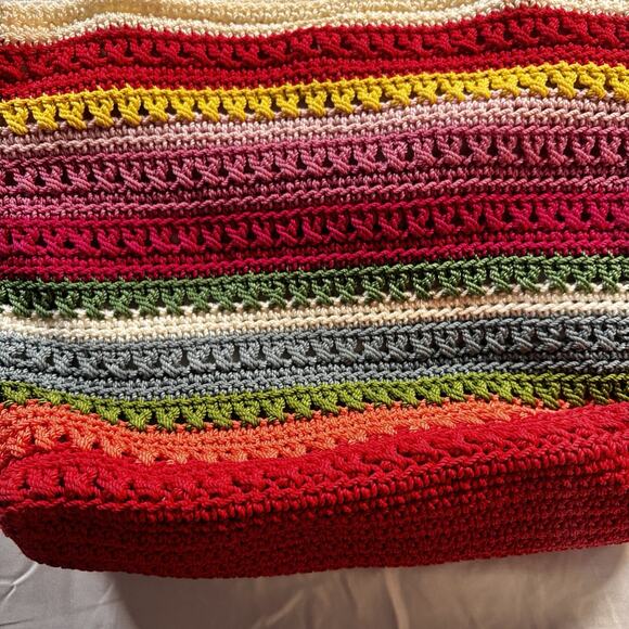 Y2K Fruity Boho Tote Handbag - Zippered Tote Handbag Rainbow Cute - Picture 2 of 5